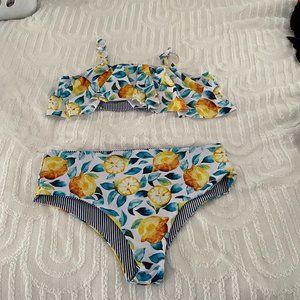 Cupshe Lemon Plus Size Bathing Suit